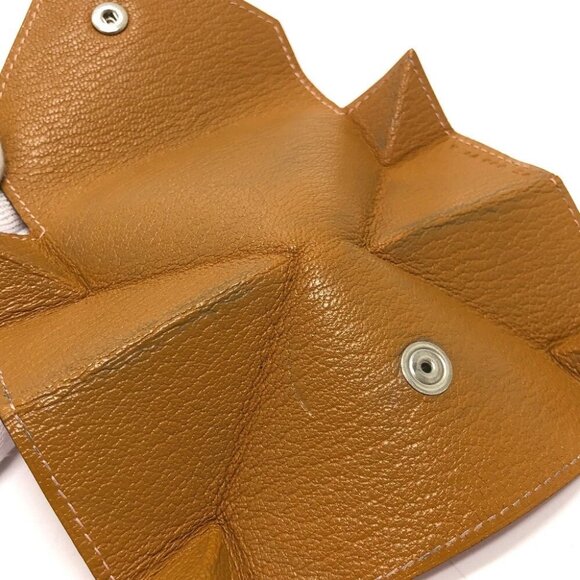 HERMES Revan Cattle Coin Compartment coin purse Chevre pink/SilverHardware - Picture 8 of 11